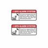 Anti-Theft GPS Alarm Warning Decal, Durable Vinyl Security Sticker, Universal Car Exterior Protective Decor Accessories