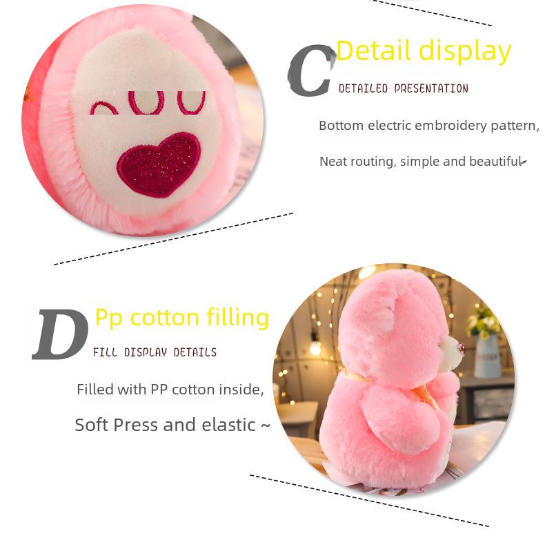 Urocza Pluszowa Lalka Misia - Dziewczęca Lalka do Przytulania na Urodziny Dziecka