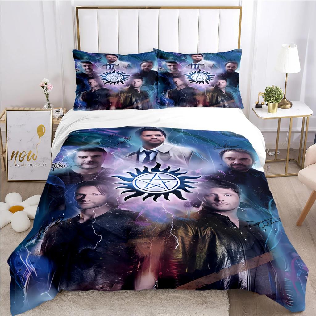 Personality Supernaturalbed Sheet Duvet Pillowcase Bed Sheet Three Piece Bedding Soft Quilt