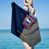 FBPA Football Club Emblem Beach Towel, Quick-drying, Easy To Care For, Use for Both Fitness and Beach Vacations,Sports Essential Fan Gift