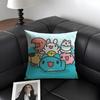 BBugcat CapooS Cute Cushion Cover Natural Linen Organic Fabric DoubleSided Printing Sofa Home Decor Gift Pillow Case
