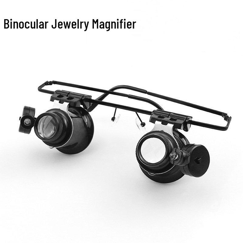 20x Head-Mounted LED Binocular Jewelry & Repair Magnifier