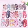 10Pcs Cute Printed Acrylic Paper Clips Large Printed Bookmark Clamps For Notebook File DIY Organizing