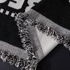 Chinese Classical Printed Chenille Sofa Cover Rural Plants and Flowers Couch Towel with Tassels Soft Anti Cat Scratch Dust Cover