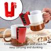 1/2/3Pcs Cup Cookie Holder Reusable Cup Side Cookie Organizer Container Dishwasher Safe Biscuits Candies Snacks Mug Storage Hanging Rack