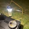 [mind] Mortar Lantern Stand, Tabletop Lamp Stand, Mortar and Brass, Removable Lantern Hanger Base, Camping, Outdoor