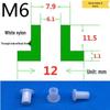 T-förmige Nylon-Dichtungsscheibe M3-M35 Gewinde Isolierabstandshalter