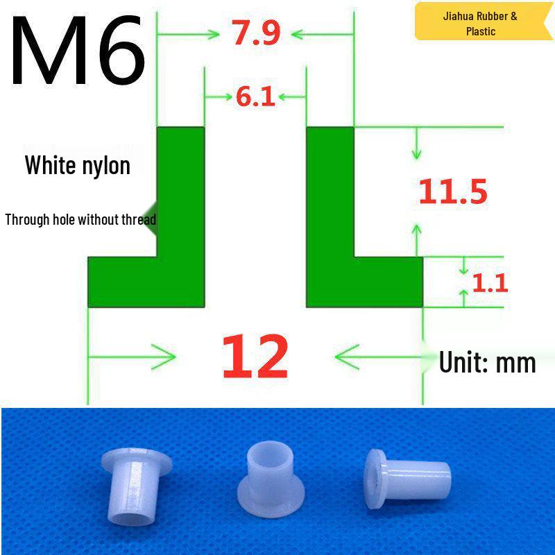 T-förmige Nylon-Dichtungsscheibe M3-M35 Gewinde Isolierabstandshalter
