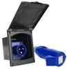 For RV Camper Marine External Hook Up 220V-240V16A Plug Socket Main Inlet Socket