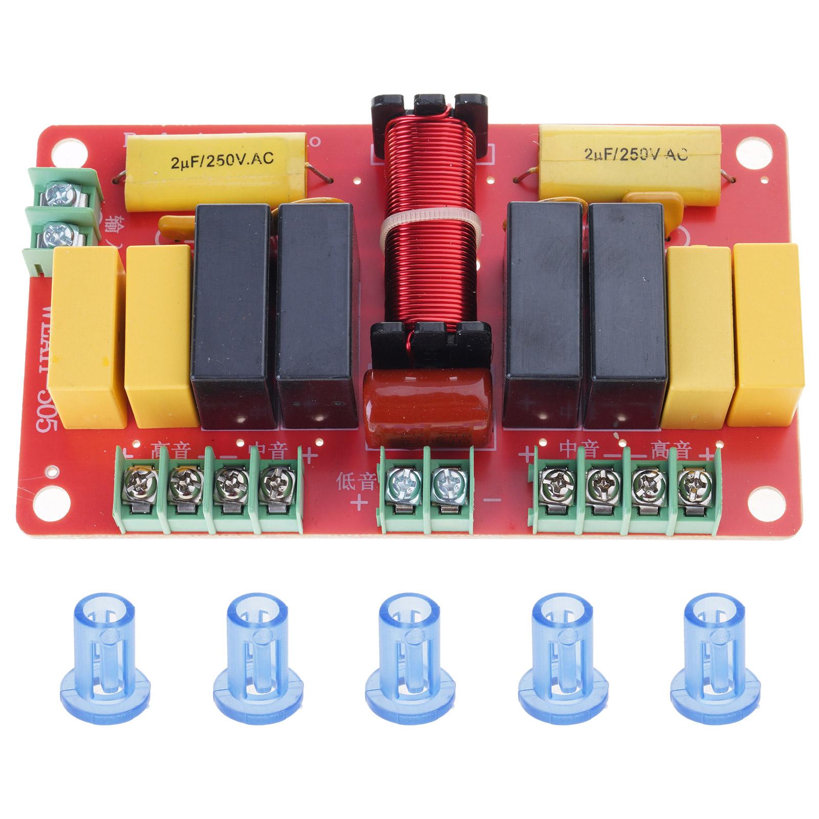 

5 Way Crossover Filter Frequency Divider Two High Two Middle One Low HiFi Filter Module Board for High Fidelity Speaker 1