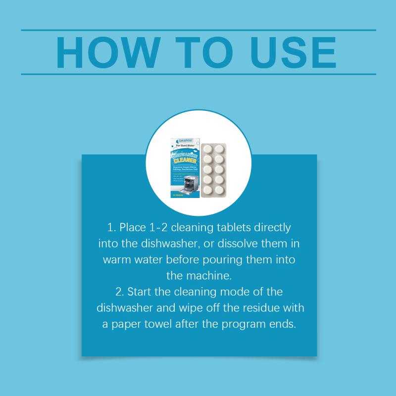 Dishwasher Deep Cleaning Tablets Oil Grease Remover Odor Eliminator Limescale Cleaner For Home Kitchen Appliance Care