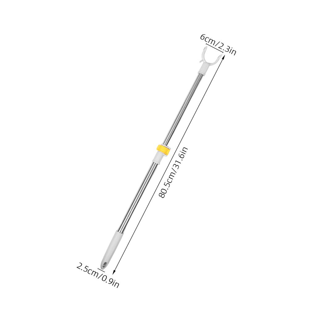 Adjustable Stainless Steel Closet Pole Telescopic Clothes Drying Rod Hanger Support Stick For Household Shelves Laundry