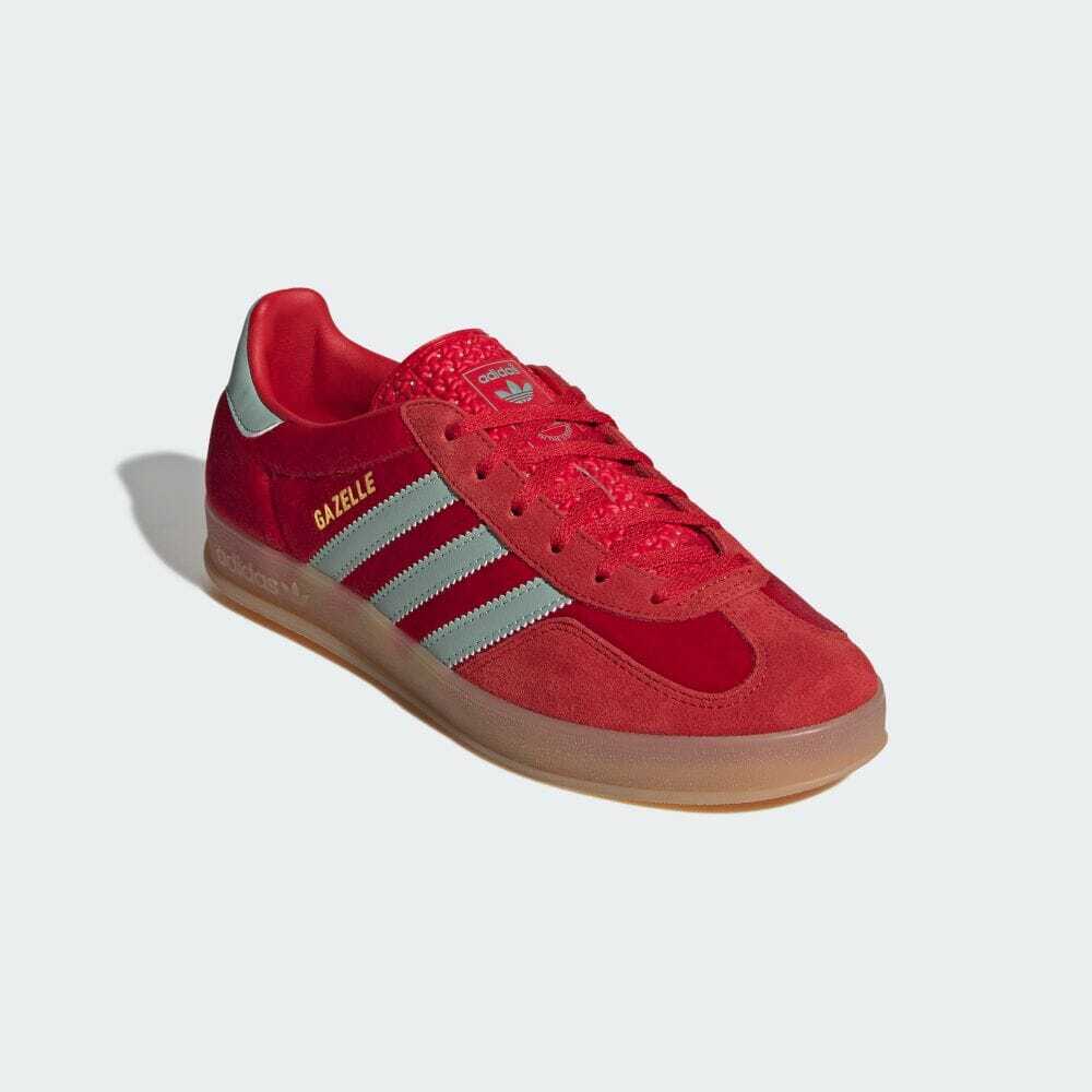 IG6786 Adidas Originals Gazelle Indoor Better Scarlet Hazy Green Gum (Women's)