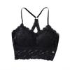 Sexy Lace Strapless Bra With Chest Cushion, Women's Hollowed Out Cross Wrapped Chest, Women's Vest, Plus Size Backless Lingerie, Can Be Worn Outside