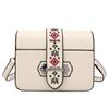 IELGY Women's Fashion Embroidery Pattern Messenger Square Bag Black