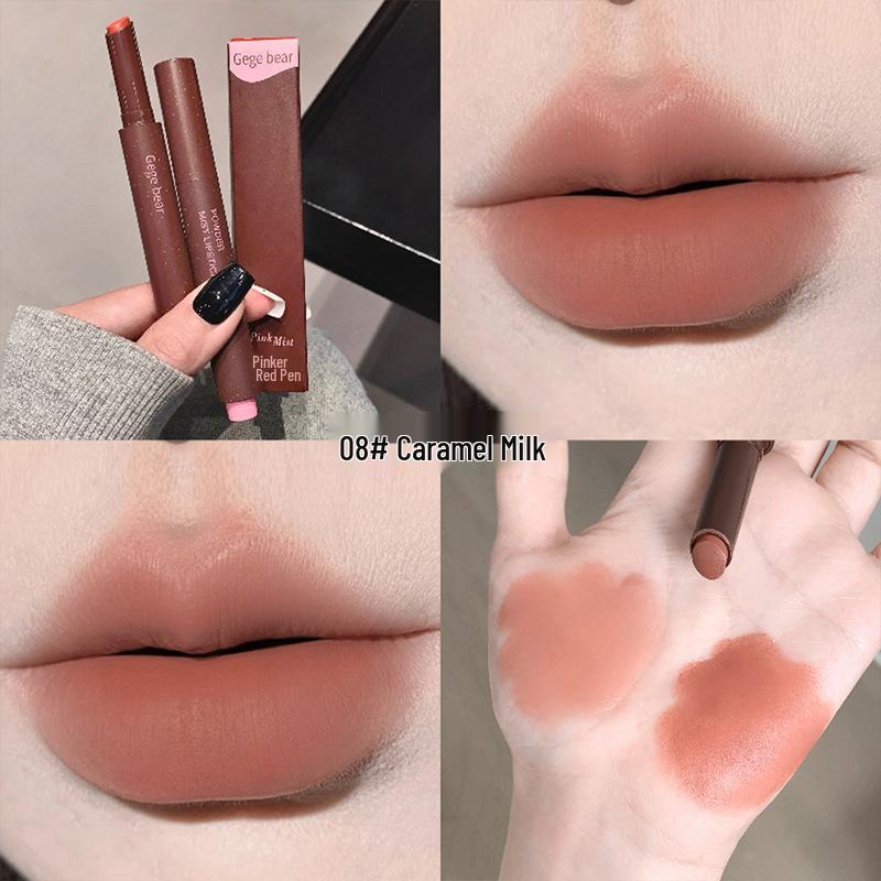 

Gogo Bear Матова Оксамитова Стійка Помада-Олівець - М який Туманний Нюдовий, Високопігментований Блиск для Губ для Жінок