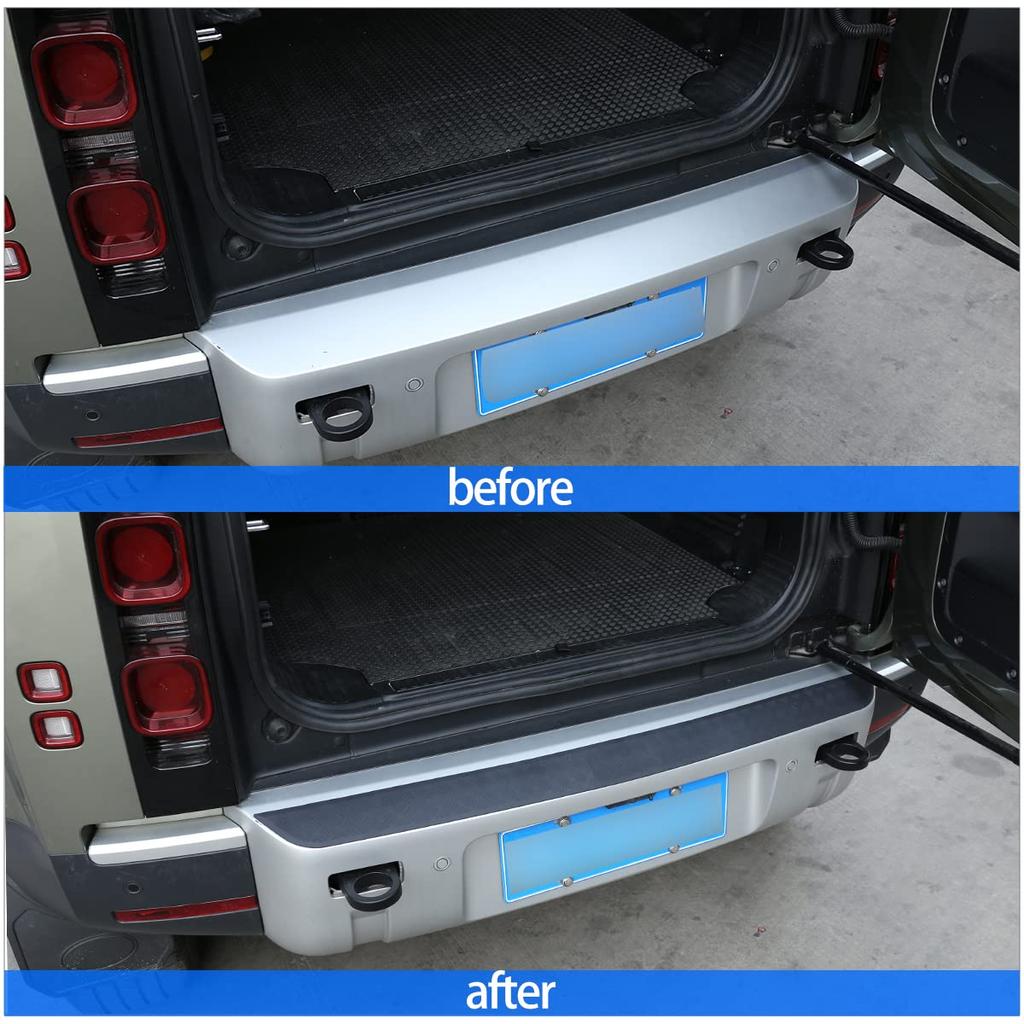 METYOUCAR Rear Bumper Protector for Land Rover Defender 90 110 2021 2022 Lower Bumper Protector Easy Set (2020 2023), Guard, TPE, Installation,