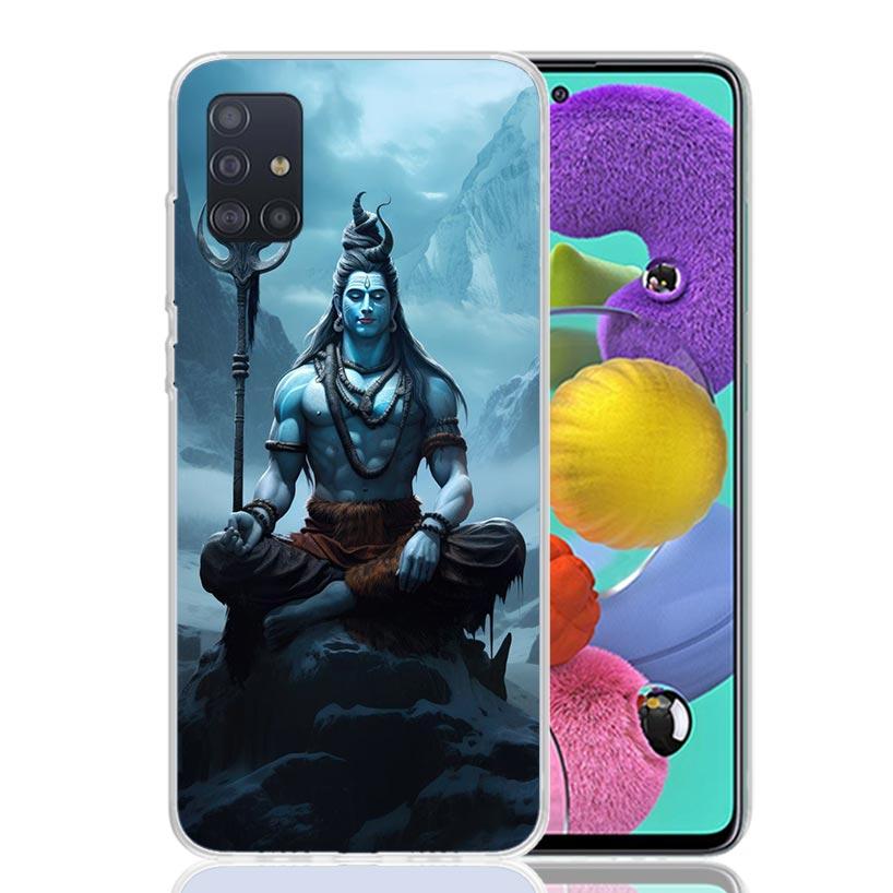 Lord Shiva Hindu God Buddha India Phone Case For Samsung Galaxy A52 A32 A22 A12 A02S A50S A30S A51 A31 AA71 Note 20 Ultra 10 S10