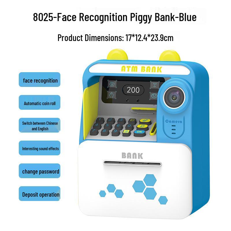 Kids' ATM Piggy Bank with Face Recognition and Automatic Coin Deposit