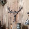 2pcs Cast Iron Retro Iron Art Antler Key Hook Store Bar Wall Decoration Home Courtyard Garden Creative Wall Hooks Holiday Gifts