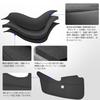 TELLIKA Every Wagon Engine Deck Front and Rear Seat Floor Covers for the Every Wagon Engine Scratch and Stain Black PVC Interior Set of 4 Cover,