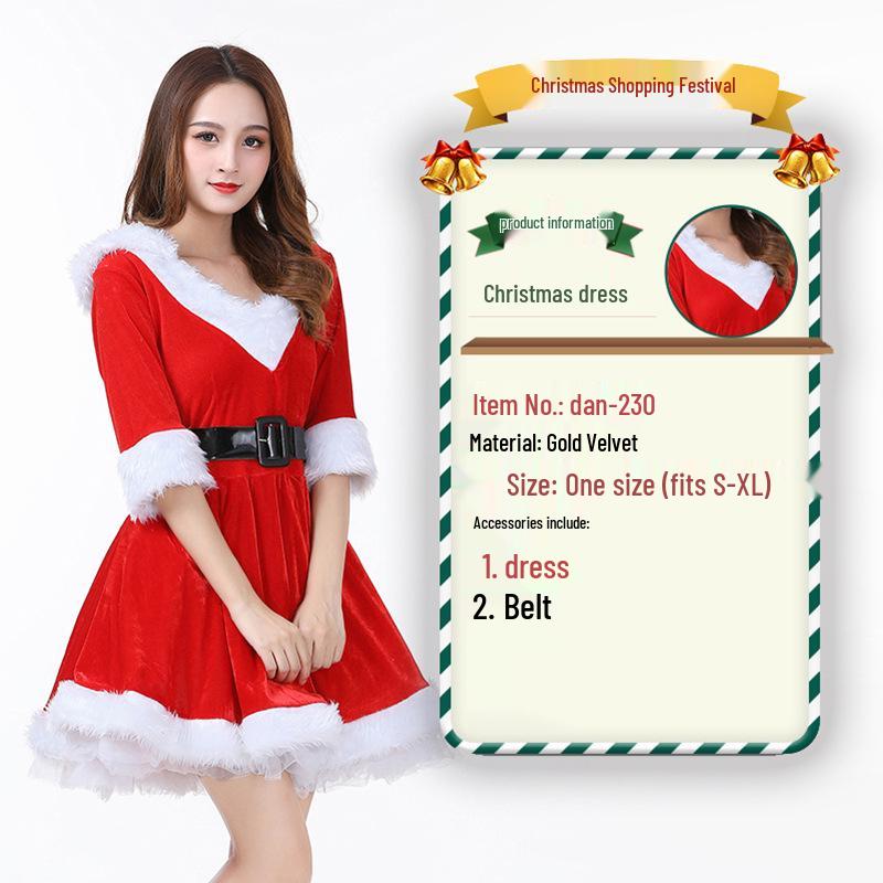 2023 Weihnachtsmann Weihnachtskostüm und Cosplay-Outfit-Set