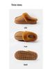 Big Brand Unisex Waterproof Faux Leather Non-Slip Indoor/Outdoor Warm Slippers with Soft Sole & Plush Lining