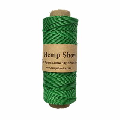 Hemp Twine Twine 1mm 50g 62m Roll [HEMP SHOW] (Hemp100%) (Green) [Item]