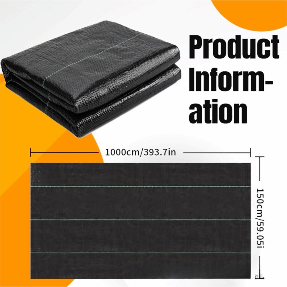 Multi-size Weed Blocking Cloth Black Weed Barrier Fabric Practical Weed Control Mat Gardening Tool