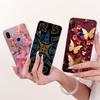 Case For Redmi 7 Cover Transparent Cute Cat Fashion Butterfly Funny Painted Casing M1810F6LI M1810F6LH M1810F6LG