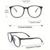 2 Pairs of Women's/men's Geometric Retro Y2K Fashionable Flat Glasses Suitable for Decorating with Family and Friends
