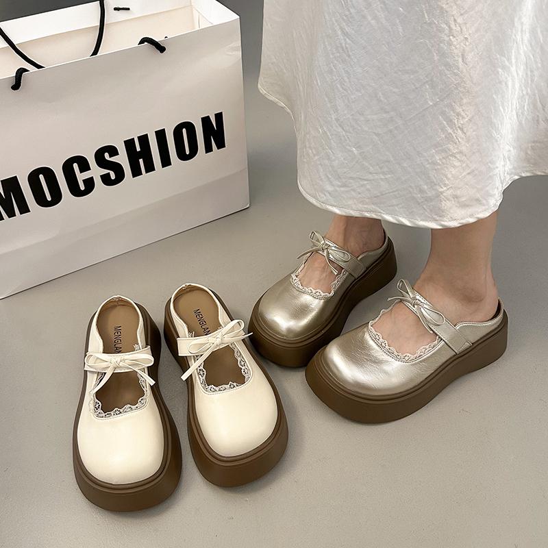 Fashion Hot Selling 2025 New Flats Platform Slippers Women Heeled Sandals Casual Shoes New Trend Comfort Mary Janes Shoes Flip Flops