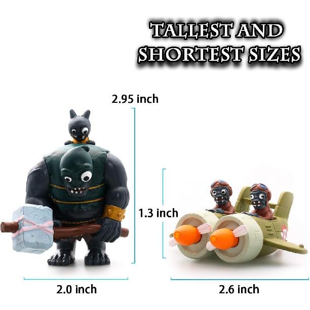 Maikerry 20 Piece PVZ Figure Toys Set, Mini PVC Giant Zombies Toys, Great Gifts for Kids and Fans,Birthday and Party