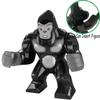 Superhjältar Djungeldjur Apor Orangutang Gorilla Modell Figur Byggklossar Upplysande Leksaker För Barn