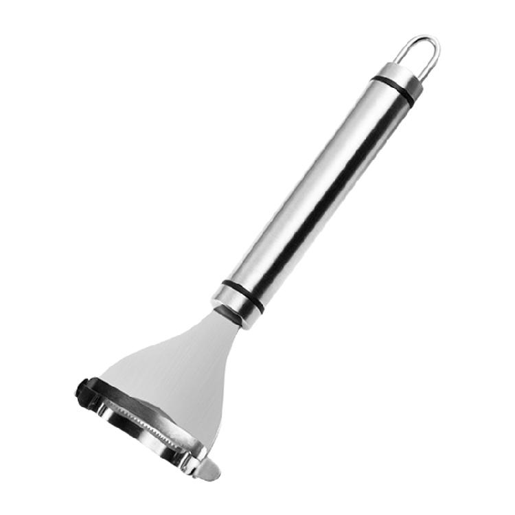 Stainless Steel Corn Shucker With Comfortable Round Handle For Unseamed Corn Preparation In Commercial Kitchens