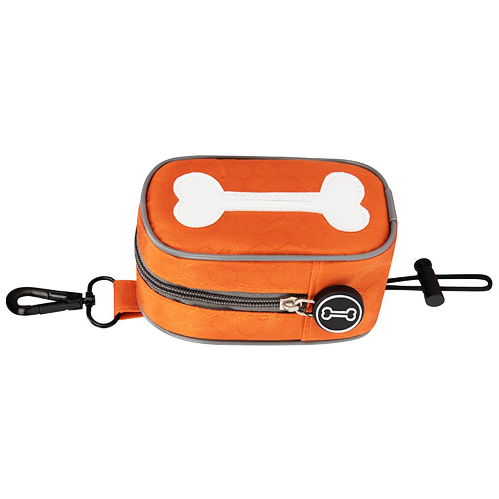 Dog Poop Bag Dispenser Durable Bone Pattern Pet Poop Bag Holder Waterproof Trash Bag Dispenser for Pet Walking Training