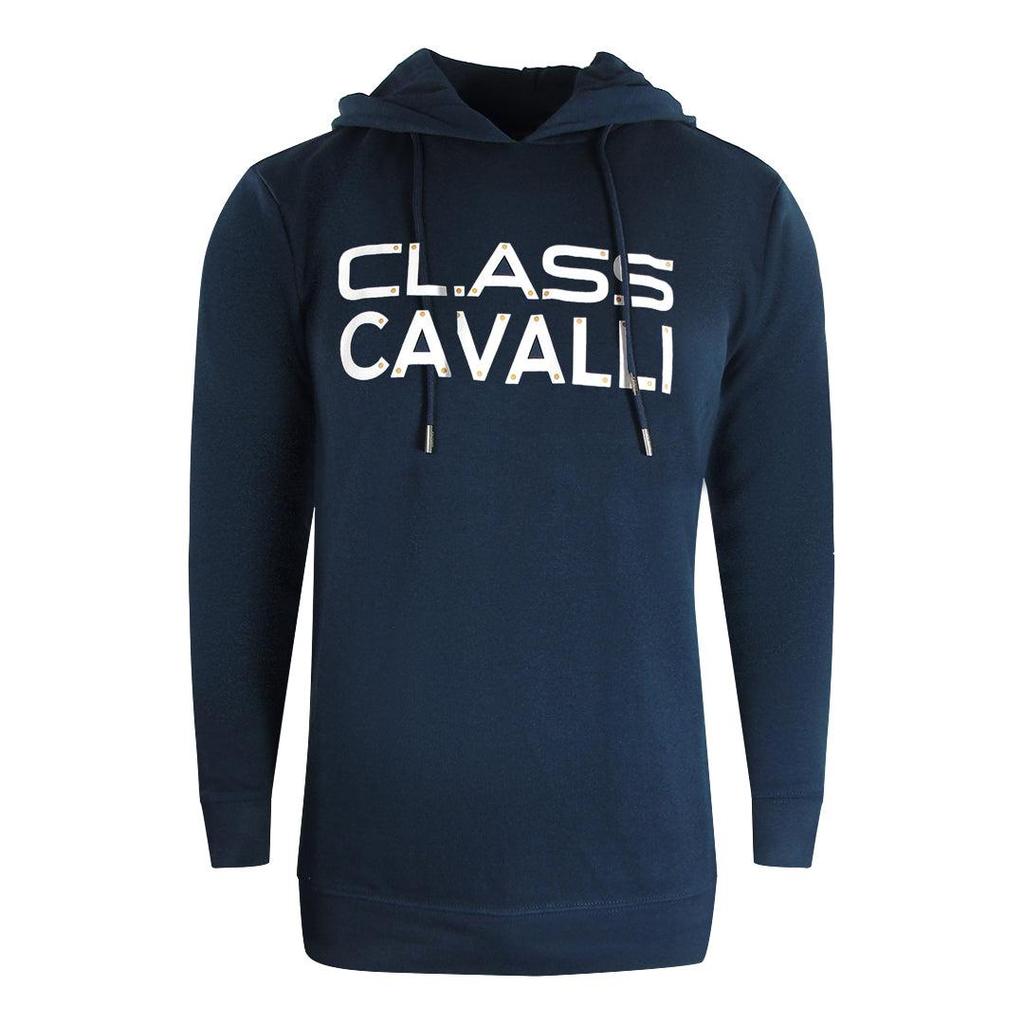 Cavalli Class Mens Reversed Logo Hoodie