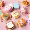 4PCS Cartoon Sticky Notes Features Soft Touches Portable Chain Attaches Note Pad for Convenient School Office Use