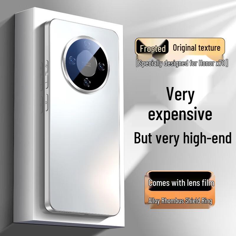 Honor X70 Rhombus Shield Matt Vollschutz Handyhülle