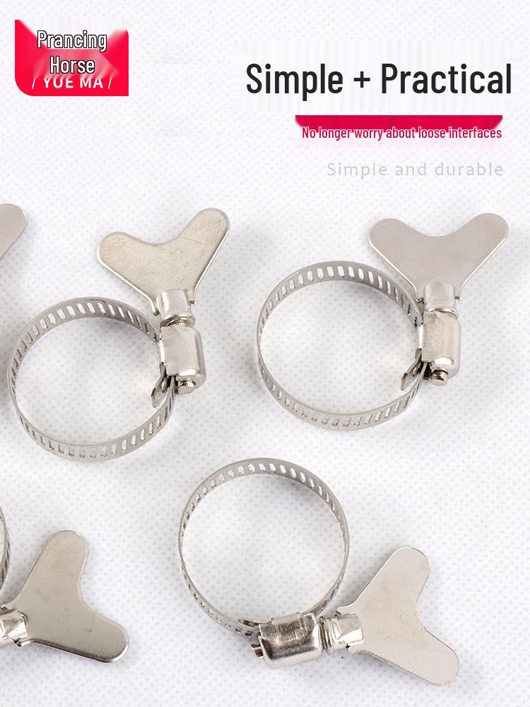 Nerezová hadicová spona, ručně utahovací páska pro vodní a vzduchové potrubí