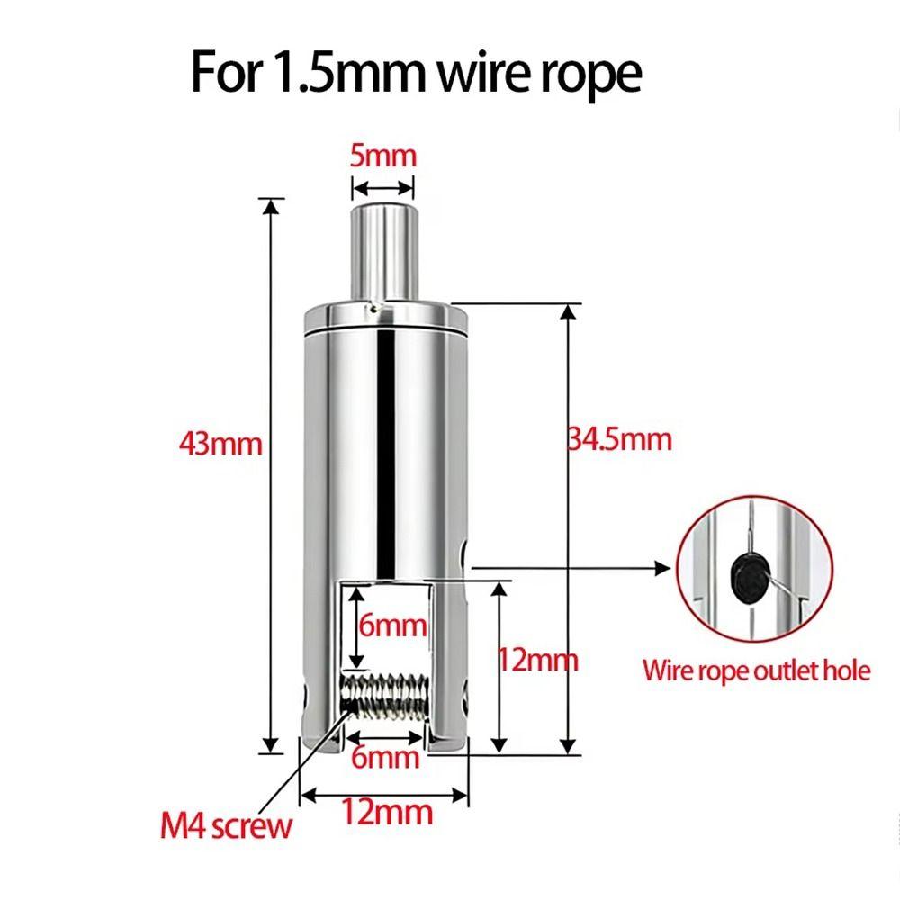 1Pcs Adjustable Spring Hook Wire Rope Suspension Kit for Lighting Fixtures and Picture Decoration