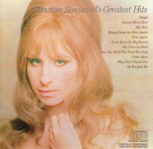 

CD BARBRA STREISAND - Barbra Streisand - Greatest Hits CK9968 Columbia US Pop Used