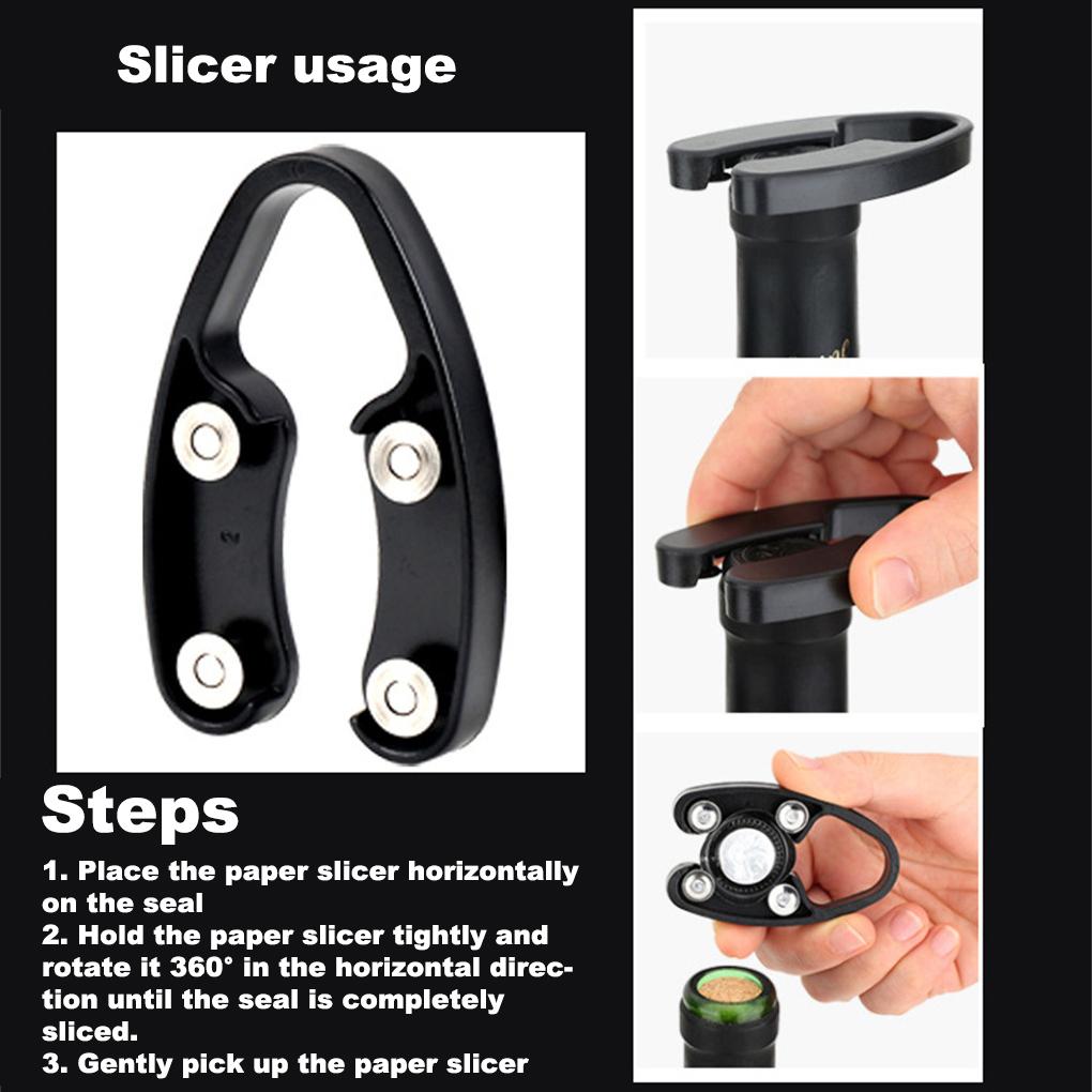 Zinc Alloy Champagne Wine Bottle Opener Stopper Corkscrew Cork Remover Saver Slicer Kit Gadget Tools Accessories Adult