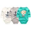 Unisex babykläder Bomull Nyfödd flicka Pojkkläder Tecknad spädbarn Småbarn Jumpsuits Pyjamaskläder