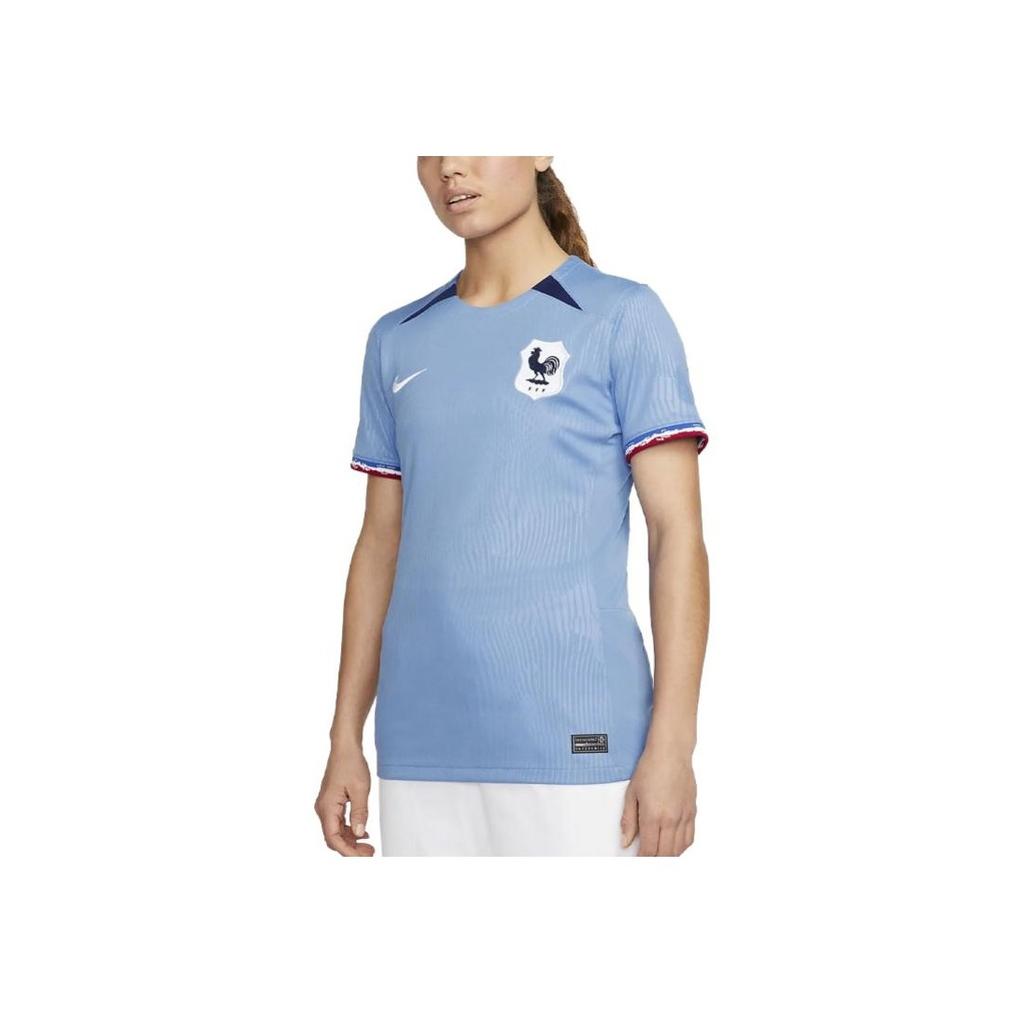 Nike 2023 Womens World Cup Series Quick-Dry Breathable Short Sleeve Soccer Jersey Fan Version 2023 Season France Home Jersey Women Jersey DR3991-450