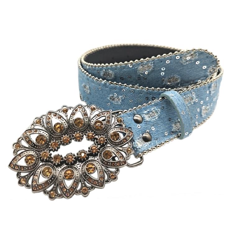 Rhinestones Buckle Belt for Woman Waist Decors Pants Belt Simple Belt Jeans Pants Decorative Belt Multiuse Waiststrap