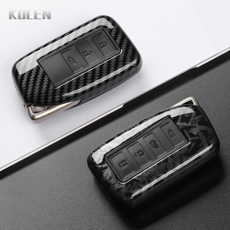 Abs Carbon Fiber Style Car Key Case Cover For Lexus Rx350 Nx300 Es300H Rx450H Gs300 Gx470 Is250 Es350 Lx570 Gx460 Nx300H Is300H