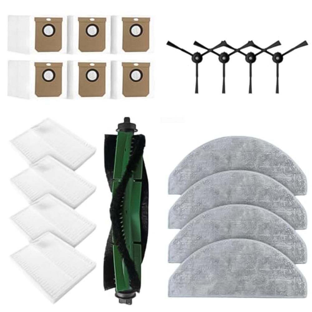 1 Set For Cecotec For Conga 7490 For Ultimate Home Main Side Brush Filter Mop Pad Bags Kit Vacuum Cleaner Accessories To Replace