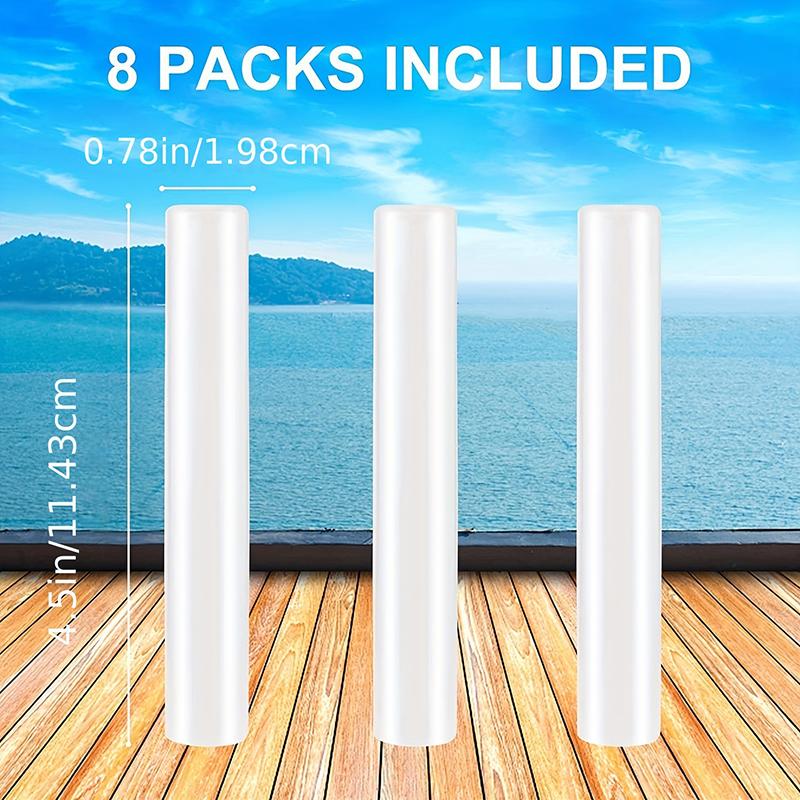 

8 шт. Многоразовая форма для льда 3D Цветное эскимо Эскимо Многоцветный Охлаждающий инструмент Пластиковый кубик льда Замораживаемый кубик льда белый