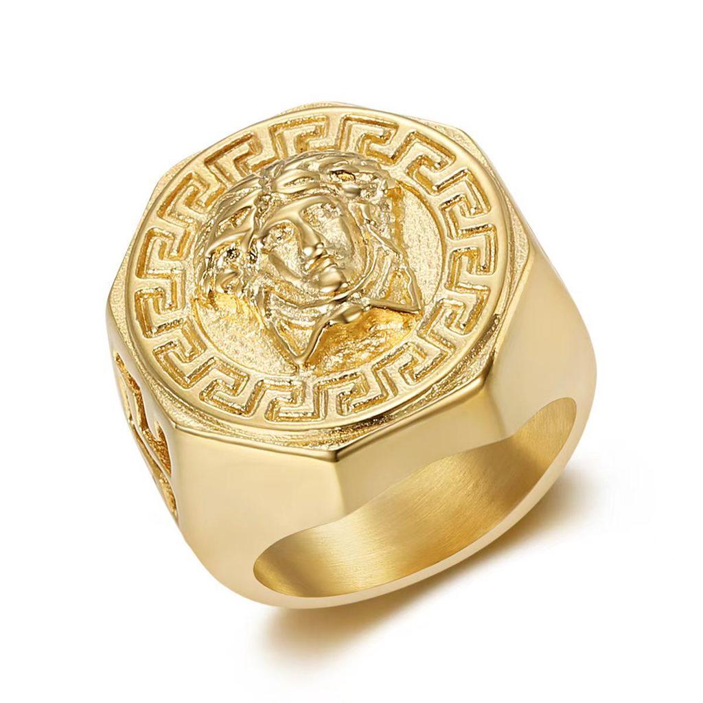 Men's Stainless Steel Greek Mythology Retro Ring